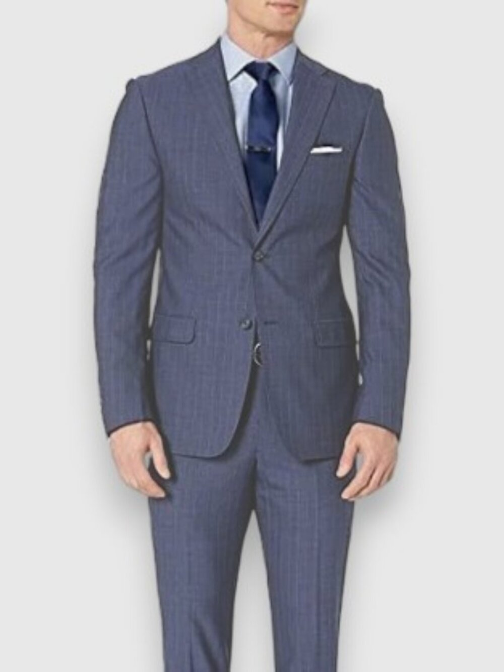 DKNY pinstripe suit navy blue men's size 30